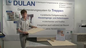 DULAN Steinteppich-Fertigelemente für Balkone/Terrasse, Treppen, Wohnen und Bad