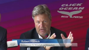 Bundeswirtschafts- und Klimaschutzminister Robert Habeck Konverter